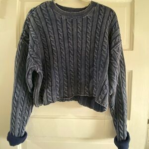 Aerie cropped knit sweater